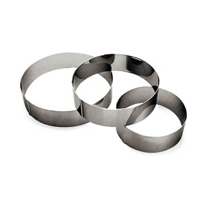 картинка Кольцо кондитерское; сталь нерж.; D=9, H=9см; металлич. (04140917) Paderno от интернет-магазина Posuda-bar