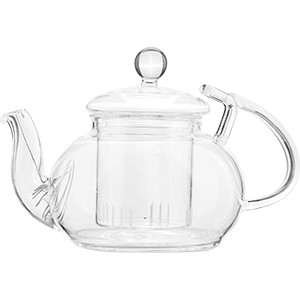 картинка Чайник с пружиной «Хикари»; термост.стекло; 0, 5л (03150148) Prohotel от интернет-магазина Posuda-bar