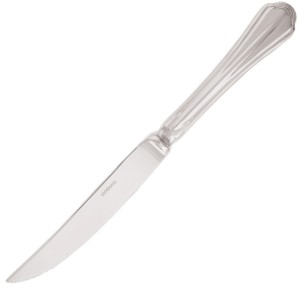 картинка Нож д/стейка «Ром»; сталь нерж., посеребрен. (03111385) Sambonet от интернет-магазина Posuda-bar