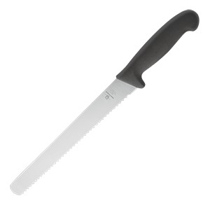 картинка Нож д/хлеба; L=38/23, B=3см; черный, металлич. (04070274) Matfer от интернет-магазина Posuda-bar