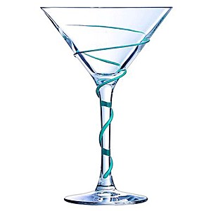 картинка Кокт. рюмка «Спайро»; стекло, силикон; 210мл; D=11, 5, H=16, 8см; прозр., синий (01030727) Arcoroc от интернет-магазина Posuda-bar