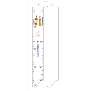 картинка Линейка «Glenmorange 0. 7, Macallan 0. 7л»; L=28, B=2см; белый (02123374) STEK от интернет-магазина Posuda-bar