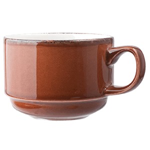 картинка Чашка чайная «Террамеса мокка»; фарфор; 225мл; D=8, H=6, L=11см; тем.корич. (03140417) Steelite от интернет-магазина Posuda-bar
