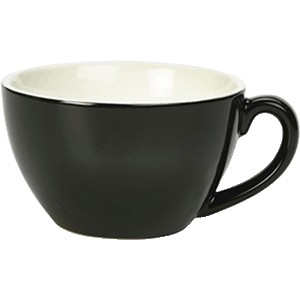 картинка Чашка чайная «Роял»; фарфор; 250мл; черный (03141444) Genware от интернет-магазина Posuda-bar
