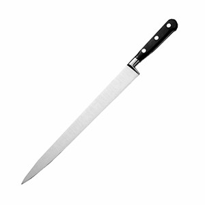 картинка Нож д/тонкой нарезки; L=30см; черный, металлич. (04070234) Matfer от интернет-магазина Posuda-bar