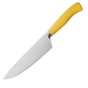 картинка Нож поварской; сталь нерж., пластик; L=365/230, B=50мм; желт., металлич. (04071801) Felix от интернет-магазина Posuda-bar