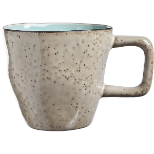 картинка Чашка кофейная «Малибу»; керамика; 240мл; D=85, H=80мм; бежев., бирюз. (03130907) Cosy&Trendy от интернет-магазина Posuda-bar