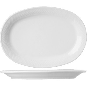 картинка Блюдо овальное «Портофино»; фарфор; H=20, L=240, B=175мм; белый (03020381) Tognana от интернет-магазина Posuda-bar