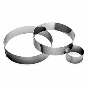 картинка Кольцо кондитерское; сталь нерж.; D=260, H=45мм; металлич. (04140159) Paderno от интернет-магазина Posuda-bar