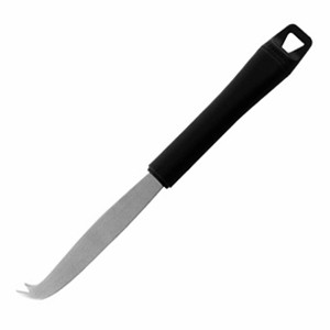 картинка Нож д/сыра; сталь нерж., полипроп.; L=230, B=25мм; черный, металлич. (02060118) Paderno от интернет-магазина Posuda-bar