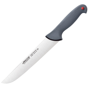 картинка Нож д/мяса «Колор проф»; сталь нерж., полипроп.; L=34/20см; серый (04072047) Arcos от интернет-магазина Posuda-bar