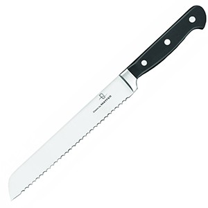 картинка Нож д/хлеба; сталь нерж., пластик; L=20см; черный, металлич. (04070577) Matfer от интернет-магазина Posuda-bar