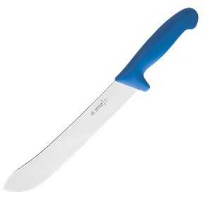 картинка Нож д/нарезки мяса; сталь нерж., пластик; L=425/295, B=35мм; синий (04071864) Matfer от интернет-магазина Posuda-bar
