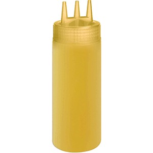 картинка Емкость д/соусов с тремя носиками; пластик; 0, 69л; D=7, H=26см; желт. (04141471) Prohotel от интернет-магазина Posuda-bar