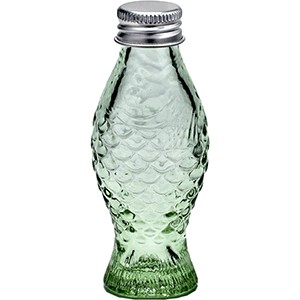 картинка Бутылка «Рыба» с крышкой; стекло; 50мл; H=11см; зелен., прозр. (03101302) Serax от интернет-магазина Posuda-bar