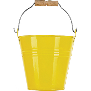 картинка Емкость Ведро д/закусок цинк; D=11, H=10, 5см; желт. (04081347) Prohotel от интернет-магазина Posuda-bar