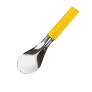 картинка Ложка д/мороженого; сталь нерж.; L=25см; желт., металлич. (02050241) Paderno от интернет-магазина Posuda-bar