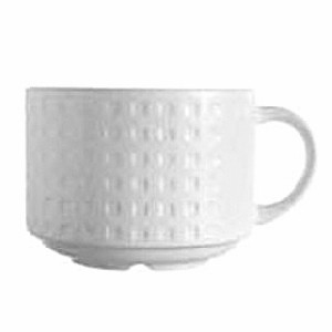 картинка Чашка чайная «Сатиник»; фарфор; 270мл; D=88, H=65, L=110мм; белый (03140639) Chef&sommelier от интернет-магазина Posuda-bar
