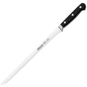 картинка Нож д/окорока «Класика»; сталь нерж., полиоксиметилен; L=420/300, B=17мм; черный, металлич. (04072426) Arcos от интернет-магазина Posuda-bar