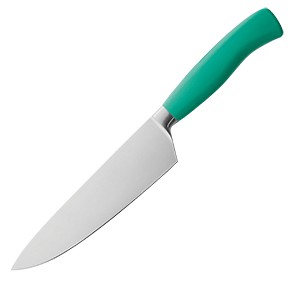 картинка Нож поварской; сталь, пластик; L=365/230, B=50мм; зелен., металлич. (04071294) Felix от интернет-магазина Posuda-bar