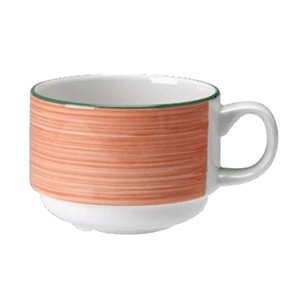 картинка Чашка чайная «Рио Пинк»; фарфор; 200мл; D=8, H=6, L=11см; белый, розов. (03140115) Steelite от интернет-магазина Posuda-bar