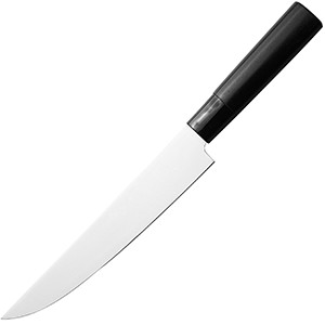 картинка Нож кухонный слайсер; сталь нерж., дерево; L=325/200, B=32мм; металлич., черный (04072458) Kasumi от интернет-магазина Posuda-bar
