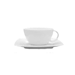 картинка Чашка чайная «Виктория»; фарфор; 280мл; D=108, H=55, L=120мм; белый (03140382) Lubiana от интернет-магазина Posuda-bar
