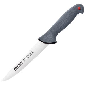 картинка Нож д/мяса «Колор проф»; сталь нерж., полипроп.; L=30/16см; серый (04072051) Arcos от интернет-магазина Posuda-bar