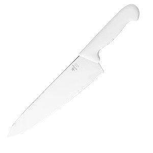 картинка Нож «Шефс»; сталь нерж., пластик; L=43/30, B=6см; белый, металлич. (04071850) Matfer от интернет-магазина Posuda-bar