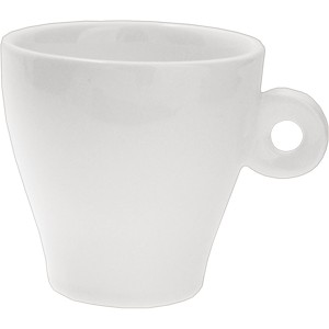 картинка Чашка кофейная «Кунстверк»; фарфор; 150мл; D=77, H=80, L=94мм; белый (03130424) Kunstwerk от интернет-магазина Posuda-bar