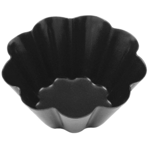 картинка Форма д/выпечки бриошей; сталь, антиприг.покр.; D=60, H=24мм; черный (04147334) Paderno от интернет-магазина Posuda-bar