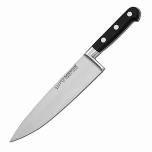 картинка Нож кухонный; сталь, пластик; L=250, B=56мм; металлич., черный (04071272) Matfer от интернет-магазина Posuda-bar