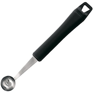 картинка Нож-нуазетка «Шар»; сталь, полипроп.; D=25, H=15, L=185/58мм; черный, металлич. (02050314) Paderno от интернет-магазина Posuda-bar