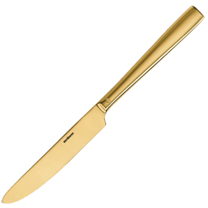 картинка Нож столовый «Флэт»; сталь нерж.; L=23, 6см; золотой (03113213) Sambonet от интернет-магазина Posuda-bar