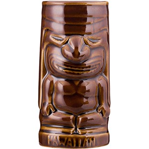 картинка Стакан д/коктейлей «Тики»; керамика; 350мл; D=7, H=15см; коричнев. (01170801) Mornsun от интернет-магазина Posuda-bar