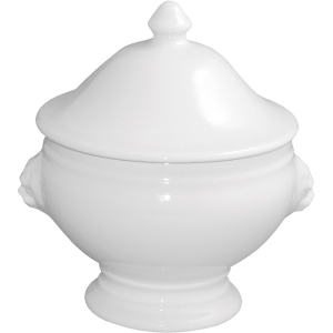 картинка Бульон. чашка с крышкой «Лион»; фарфор; 350мл; белый (03120270) Revol от интернет-магазина Posuda-bar