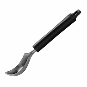 картинка Нож д/авокадо; пластик, сталь нерж.; D=70/42, L=188мм; черный, металлич. (02050322) Paderno от интернет-магазина Posuda-bar