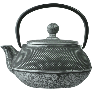 картинка Чайник с ситечком; чугун; 450мл; D=85, H=95, L=144мм; черный (03150444) Prohotel от интернет-магазина Posuda-bar