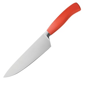 картинка Нож поварской; сталь, пластик; L=350/210, B=45мм; красный, металлич. (04071293) Felix от интернет-магазина Posuda-bar