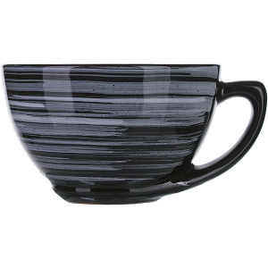картинка Чашка чайная «Маренго»; керамика; 250мл; черный, серый (03141458) Борисовская Керамика от интернет-магазина Posuda-bar