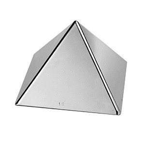 картинка Форма конд. «Пирамида»; сталь нерж.; H=77, L=90, B=90мм; металлич. (04140117) Paderno от интернет-магазина Posuda-bar
