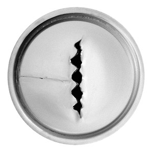 картинка Насадка кондит. «Рифленая лента»; сталь; D=22, H=30мм; металлич. (04144259) Prohotel от интернет-магазина Posuda-bar