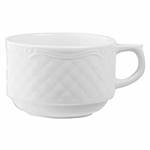 картинка Чашка чайная «Афродита»; фарфор; 190мл; D=80, H=55, L=100мм; белый (03140441) Lubiana от интернет-магазина Posuda-bar