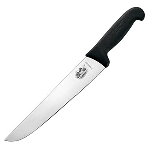 картинка Нож д/нарезки мяса; сталь нерж., полипроп.; L=335/205, B=40мм; черный, металлич. (04071810) Victorinox от интернет-магазина Posuda-bar