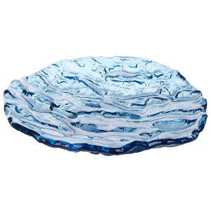 картинка Салатник «Море»; стекло; D=24, H=4см; синий (03032710) Pordamsa от интернет-магазина Posuda-bar