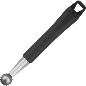 картинка Нож д/удаления плодоножки; сталь, абс-пластик; D=18, H=8, L=145мм; черный, металлич. (04070444) Paderno от интернет-магазина Posuda-bar