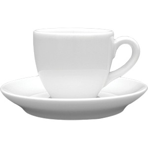 картинка Чашка кофейная «Аида»; фарфор; 80мл; D=6, H=5, L=9см; белый (03130526) Lubiana от интернет-магазина Posuda-bar