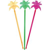 картинка Мешалка «Пальма-кокос»[100шт]; полистирол; L=23, 5см; разноцветн. (06010905) Prohotel от интернет-магазина Posuda-bar