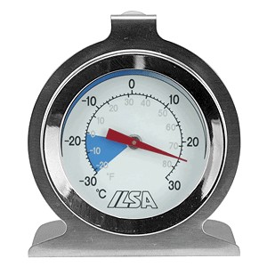 картинка Термометр д/холодильника ( -30° +30° C); сталь; D=61, H=70, B=35мм; металлич. (04142313) Ilsa от интернет-магазина Posuda-bar