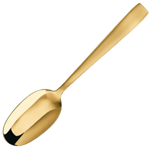 картинка Ложка чайная «Флэт»; сталь нерж.; L=13, 9см; золотой (03113631) Sambonet от интернет-магазина Posuda-bar